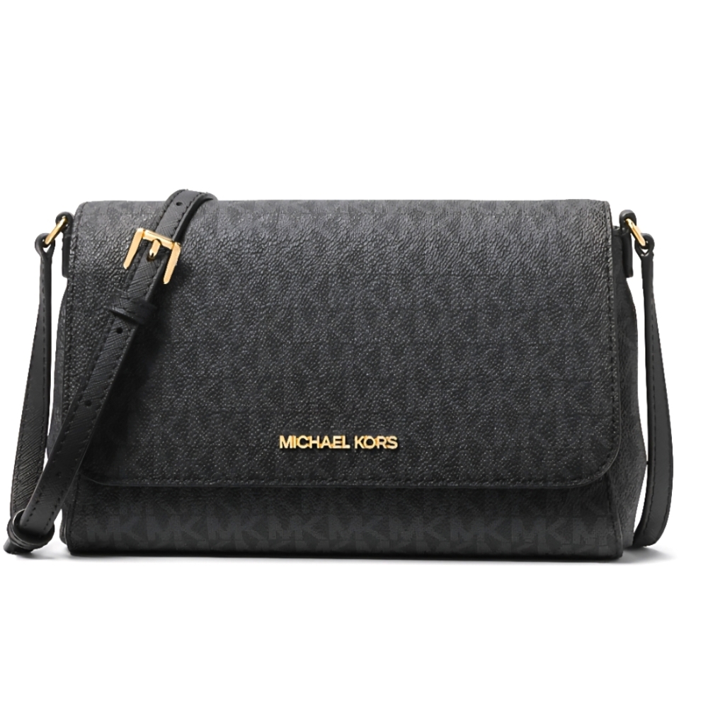 Michael Kors Jet Set Medium Logo Convertible Pouchette Crossbody Bag